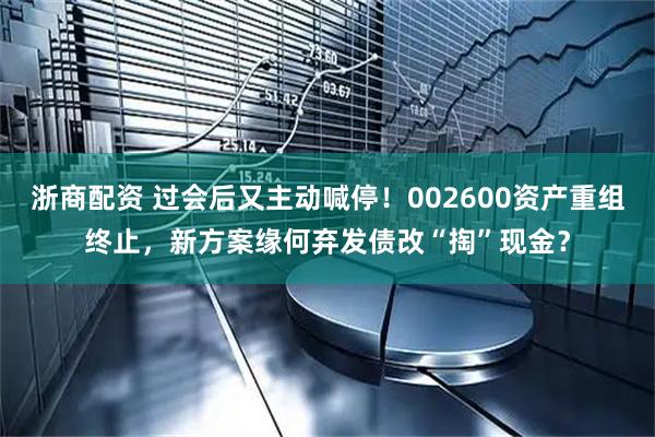 浙商配资 过会后又主动喊停！002600资产重组终止，新方案缘何弃发债改“掏”现金？